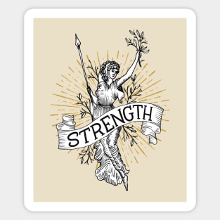 lady strength Sticker